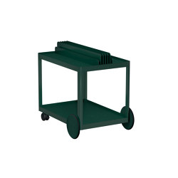 Mocon Mobile Stand, black green, 71.4 x 64.1 cm | Carrelli | Sigel