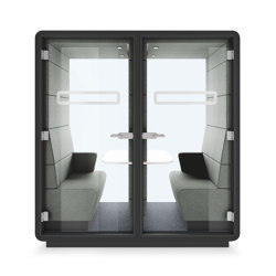 HushTwin | Workpod | Silver | Office Pods | Hushoffice