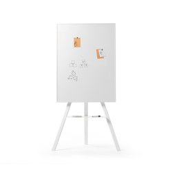 Cartesio steel stand with whiteboard | Flip charts / Writing boards | Opinion Ciatti