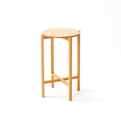 Mori Kougei | Sliced Veneer
 Geometric Pattern table top | Side tables | Hiyoshiya