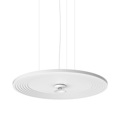VIOR acoustic pendant lamp with acoustic panel round | Suspended lights | RIBAG