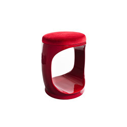 Drum | Stool (Red) | Stools | Softicated