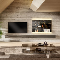Glasserie Wall Unit - 1398 | TV & Audio Furniture | LAGO