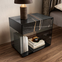 Upglass Bedside Table - 1396 | Storage | LAGO