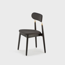 7.1 Chair, black oiled oak frame, black Textum Alana fabric |  | EMKO PLACE