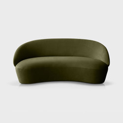 Naïve Sofa, 2-Sitzer, grüner Veloursstoff Textum Avelina | Sofas | EMKO PLACE