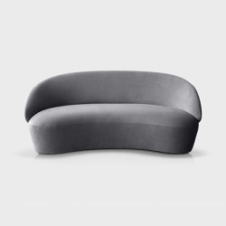 Naïve Sofa 2-seater, grey Textum Avelina velour fabric | Divani | EMKO PLACE