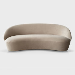 Naïve Sofa 3-seater, beige Textum Avelina velour fabric | Divani | EMKO PLACE