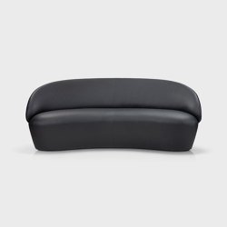 Naïve Sofa 2-seater, Lambada black leather | Sofas | EMKO PLACE