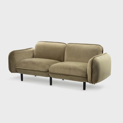 Bean Sofa 2-seater, green Textum Avelina velour fabric | Sofas | EMKO PLACE