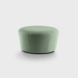 Naïve Pouf D720, mint green Gabriel Harlequin fabric | Pufs | EMKO PLACE