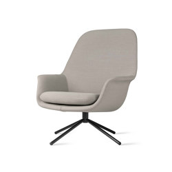 Smile Lounge High Back Metal Base | Fauteuils | ICONS OF DENMARK