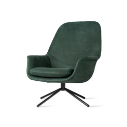 Smile Lounge High Back Metal Base | Fauteuils | ICONS OF DENMARK