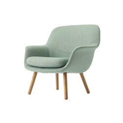 Smile Lounge Low Back Wood Base | Armchairs | ICONS OF DENMARK