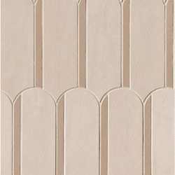 Milano Mood Sabbia Biscotto Archs Mosaico 28,2X31 | Ceramic tiles | Fap Ceramiche