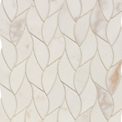 Roma Gold Calacatta Oro Leaves Mosaico Brillante 25,9X30,9 | Ceramic tiles | Fap Ceramiche
