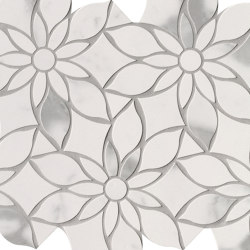 Roma Gold Carrara Superiore Daisy Mosaico Brillante 29X31,9 | Ceramic tiles | Fap Ceramiche