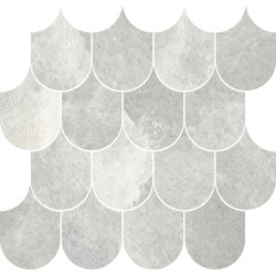Plume White Crystal CP 05 | Mosaici ceramica | Mirage