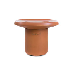 Obon Table Square High, Terracotta | Side tables | moooi