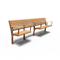 GRO 500 with backrest 1 seater | Benches | FURNS