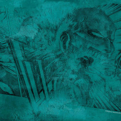 Armored Titan Teal | Wall art / Murals | TECNOGRAFICA