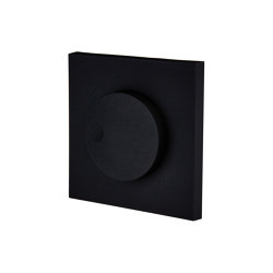 Black Soft Touch - Single Cover Plate - 1 Dimmer | Rotary dimmers | Modelec