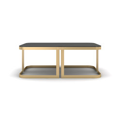 Clark | Coffee Table With Glass Top |  | Marioni