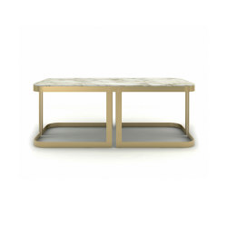 Clark | Coffee Table With Marble Top |  | Marioni