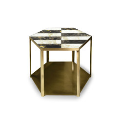 Mel | Side Table With Inlaid Marble Top | Side tables | Marioni