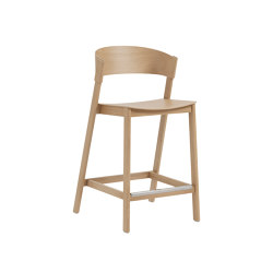 Cover Counter Stool With Steel Foot Protect - Oak | Seating | Muuto