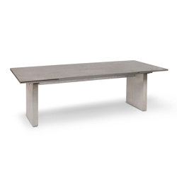 Doppio extension table with frame concrete | Dining tables | Fischer Möbel