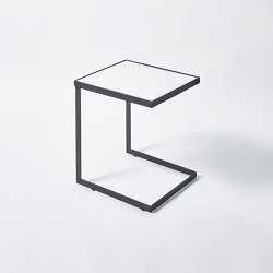 Tablo Black Side Table | Tabletop square | Deknudt Mirrors