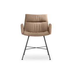 MAREL four-legged chair with side panels | with armrests | Girsberger