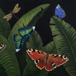 Díptico mariposas II | Peintures murales / art | NOVOCUADRO ART COMPANY