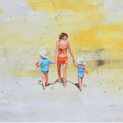 Madre y niñas | Wall decoration | NOVOCUADRO ART COMPANY