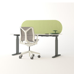 Desk Division Full Moon | Sound absorbing table systems | IMPACT ACOUSTIC