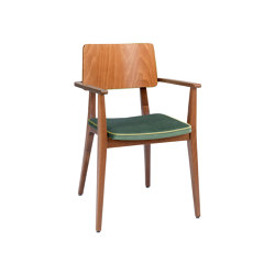 Flash AC, seat boxed upholstered, back wood | Chaises | Satelliet Originals