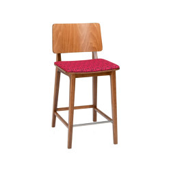 Flash MS, seat flat upholstered, back wood | Seating | Satelliet Originals