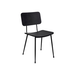 Gerlin Plywood SC, seat and back matt black lacquered | Chairs | Satelliet Originals