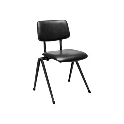 S-17 SC, frame black, seat and back upholstered | Chaises | Satelliet Originals