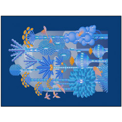 Biophillic Portals | BP3.01.3 | 200 x 300 cm | Colour blue | YO2