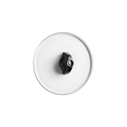 Over-centre rotary switch white glass bakelite | Switches | THPG