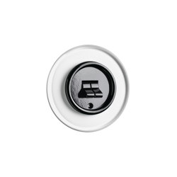 Double toggle switch white glass bakelite | Toggle switches | THPG