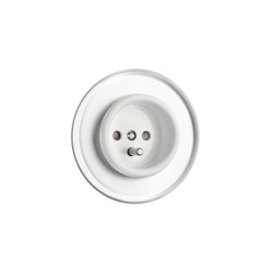 Outlet white glass duroplast french version