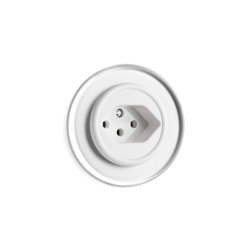 Outlet white glass duroplast swiss version | Sockets | THPG