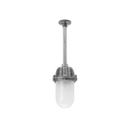 Ceiling lamp - cast aluminium with tube, frosted glass | Outdoor ceiling lights | THPG