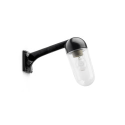 Wall-mounted, cast aluminium lamp 80 degrees black | Outdoor wall lights | THPG