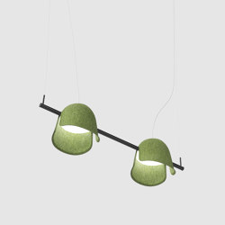 Pivot PET Felt Adjustable Lamp Duo | Suspended lights | De Vorm