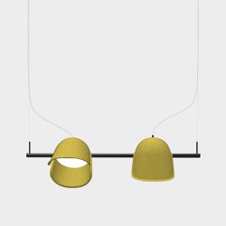 Pivot PET Felt Adjustable Lamp Duo | Suspended lights | De Vorm