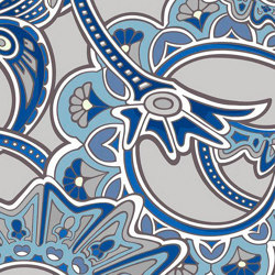 Charlotte Bleu | Wall coverings / wallpapers | ISIDORE LEROY